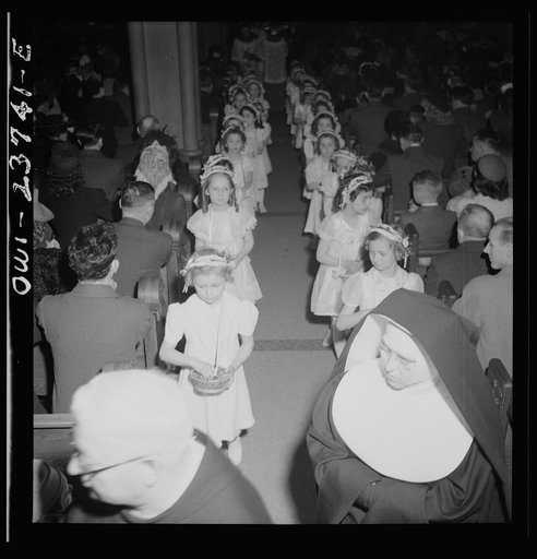 Untitled photo, possibly related to: Buffalo, New York. Procession and high mass on Easter at the Corpus Christi church in the Polish community