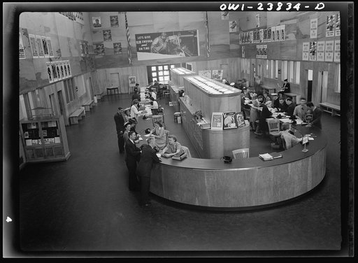 Washington, D.C. Interior of the U.S. Information Building