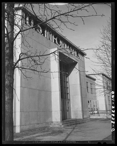 Untitled photo, possibly related to: Washington, D.C. Exterior of the U.S. Information building