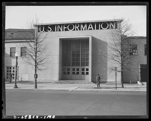 Untitled photo, possibly related to: Washington, D.C. Exterior of the U.S. Information building