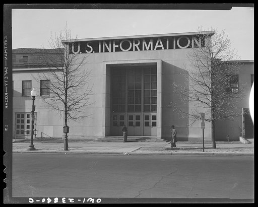 Untitled photo, possibly related to: Washington, D.C. Exterior of the U.S. Information building
