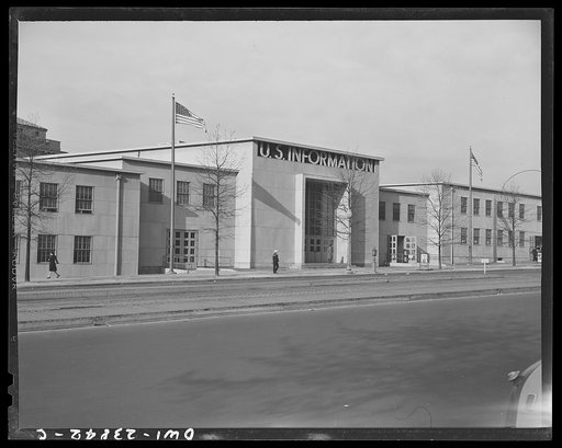 Untitled photo, possibly related to: Washington, D.C. Exterior of the U.S. Information building