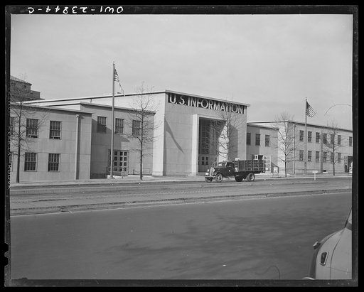 Untitled photo, possibly related to: Washington, D.C. Exterior of the U.S. Information building
