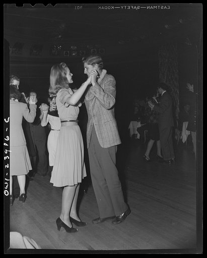 New York, New York. Young dancers at the Hurricane Ballroom