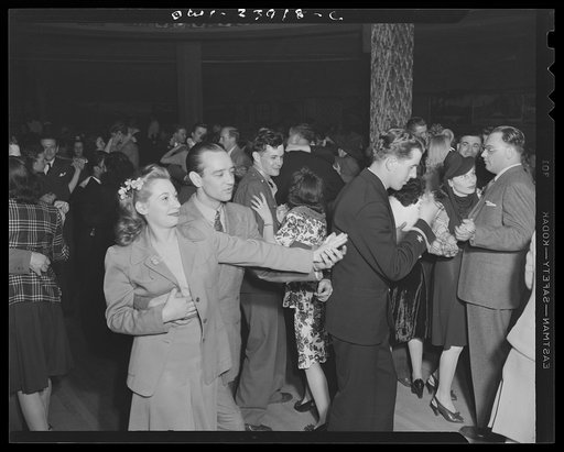 New York, New York. Dance floor scene at the Hurricane Ballroom