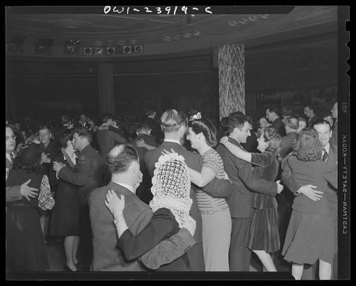New York, New York. Dance floor scene at the Hurricane Ballroom