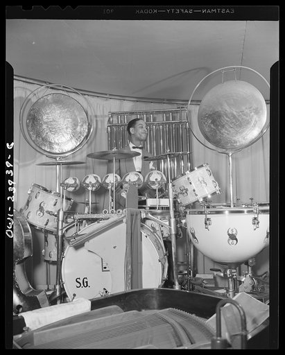 New York, New York. Sunny Greer, drummer for Duke Ellington