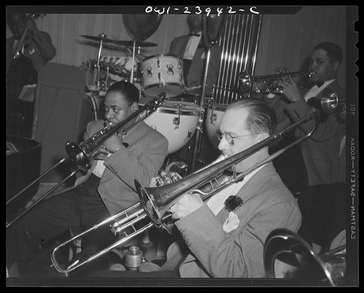 New York, New York. Juan Tizol, valve and trombone player of Duke Ellington's orchestra at the Hurricane