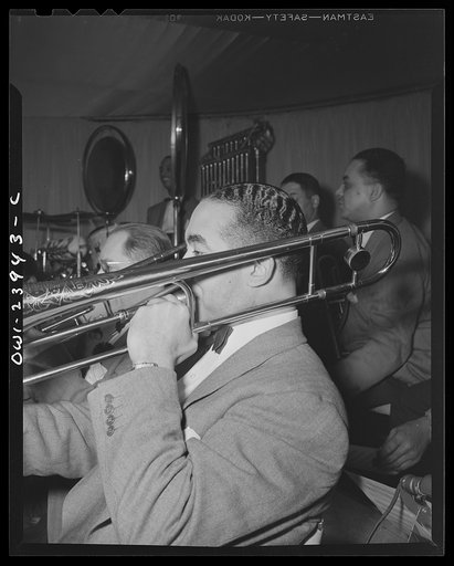 New York, New York. Lawrence Brown, trombonist with Duke Ellington's orchestra
