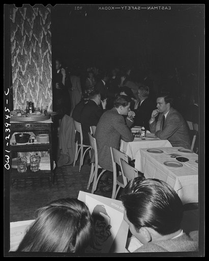New York, New York. Scene in the Hurricane cabaret