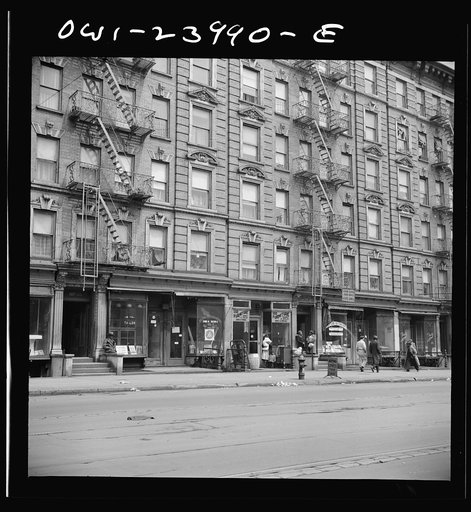 New York, New York. Harlem apartment house