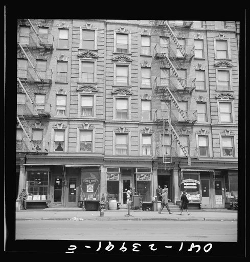 New York, New York. Harlem apartment house