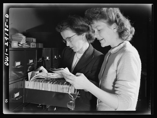 Washington, D.C. OWI (Office of War Information) research workers