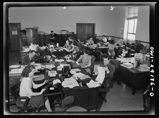Washington, D.C. OWI (Office of War Information) research workers