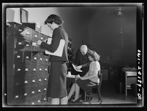 Washington, D.C. OWI (Office of War Information) research workers