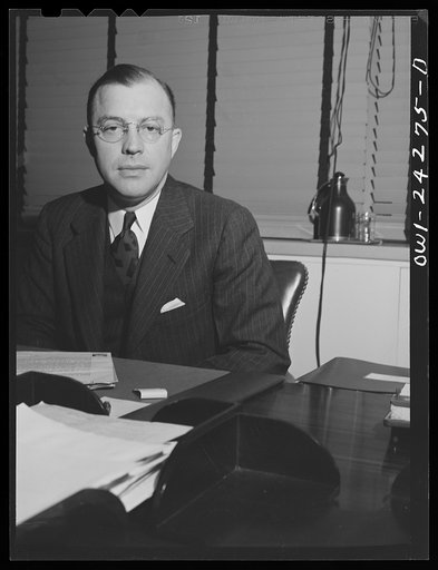 Untitled photo, possibly related to: Milton Eisenhower, Associate Director, OWI (Office of War Information)