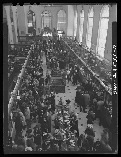 Untitled photo, possibly related to: San Francisco, California. Inside view of the Bank of America
