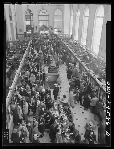 San Francisco, California. Inside view of the Bank of America