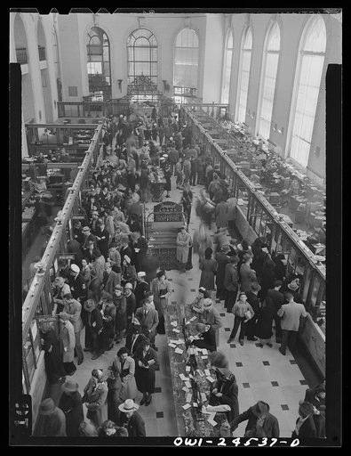 Untitled photo, possibly related to: San Francisco, California. Inside view of the Bank of America