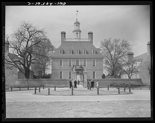 Untitled photo, possibly related to: Williamsburg, Virginia. The capitol of the Virginia colony during the eighteenth century which was reconstructed and restored to its original state by John D. Rockefeller, Jr. during the 1930s. The governor's palace