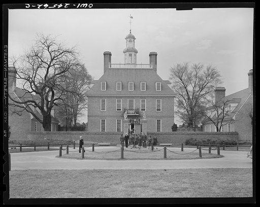 Untitled photo, possibly related to: Williamsburg, Virginia. The capitol of the Virginia colony during the eighteenth century which was reconstructed and restored to its original state by John D. Rockefeller, Jr. during the 1930s. The governor's palace