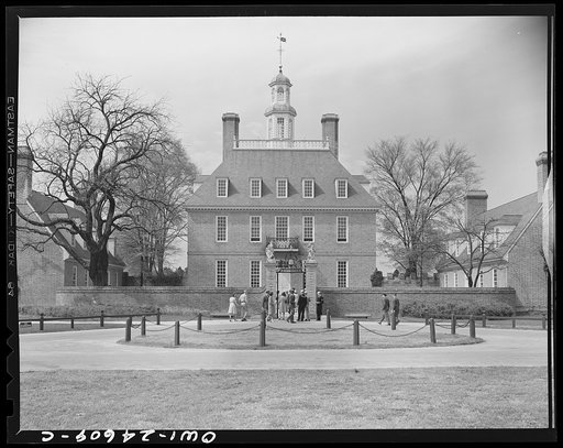 Untitled photo, possibly related to: Williamsburg, Virginia. The capitol of the Virginia colony during the eighteenth century which was reconstructed and restored to its original state by John D. Rockefeller, Jr. during the 1930s. The governor's palace