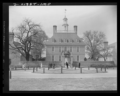 Untitled photo, possibly related to: Williamsburg, Virginia. The capitol of the Virginia colony during the eighteenth century which was reconstructed and restored to its original state by John D. Rockefeller, Jr. during the 1930s. The governor's palace