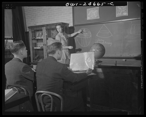 Montgomery Blair High School, Silver Spring, Maryland. Making model planes according to Navy specifications to be used in the training of military and civilian personnel