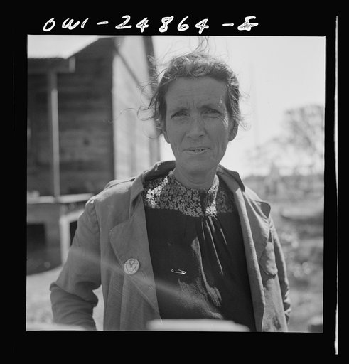 Nacogdoches County, Texas. Wife of a farmer in a pine woods area