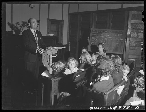 Untitled photo, possibly related to: San Augustine, Texas. Reverend Webb, the Baptist minister preaching a sermon