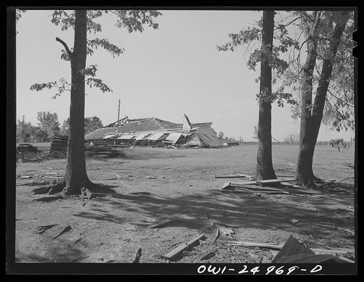 San Augustine, Texas. Negro church destroyed by the March tornado
