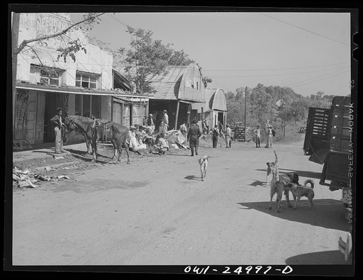 San Augustine, Texas. Waiting for the opening of the regular Monday afternoon livestock auction