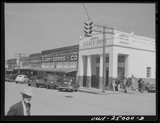 Untitled photo, possibly related to: San Augustine, Texas. Main street