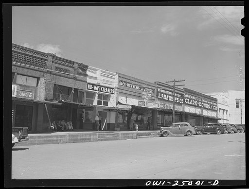 San Augustine, Texas. Main street