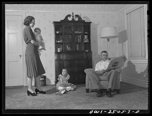 San Augustine, Texas. Mr. Ramsey, lawyer, at home with his wife and family