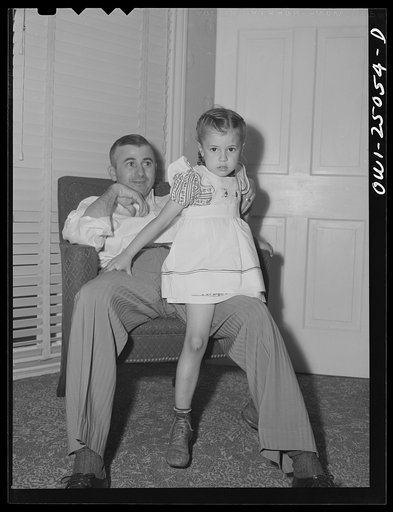 Untitled photo, possibly related to: San Augustine, Texas. Mr. Ramsey, lawyer, at home with his wife and family