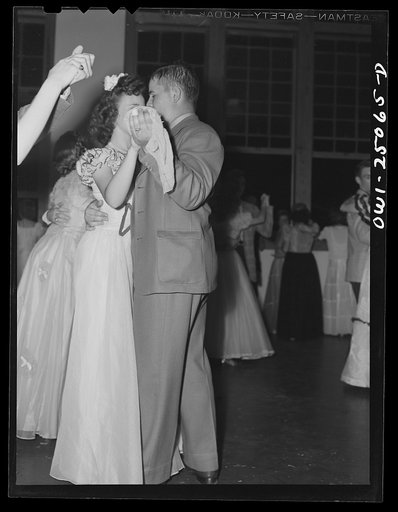 Untitled photo, possibly related to: San Augustine, Texas. High school students dancing at a banquet held by the Spanish Club