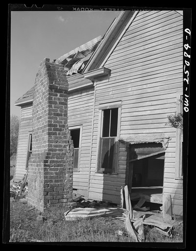Untitled photo, possibly related to: San Augustine, Texas. House damaged by the March tornado