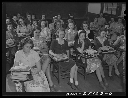 San Augustine, Texas. High school class
