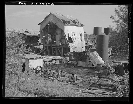 San Augustine, Texas. A cotton gin which was destroyed by the March tornado