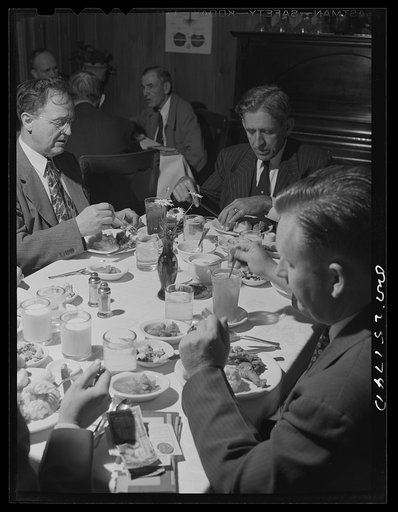 San Augustine, Texas. A table at the Lions Club luncheon