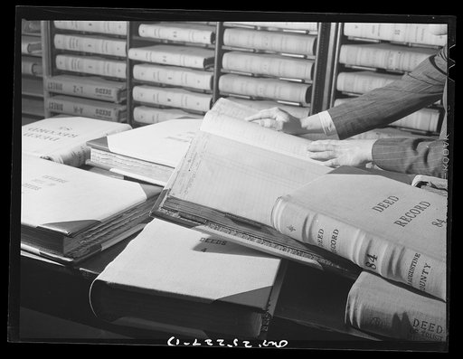 San Augustine, Texas. The register of deeds