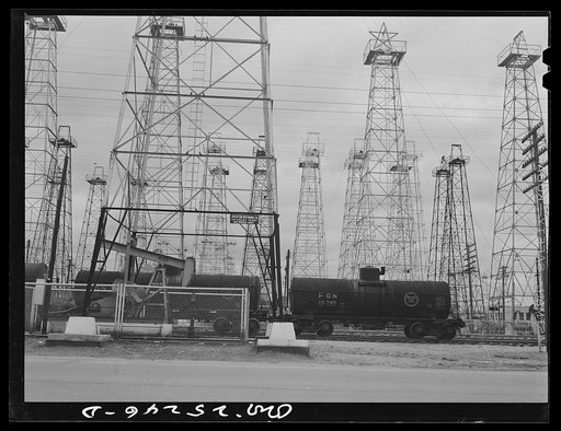 Kilgore, Texas. Oil wells