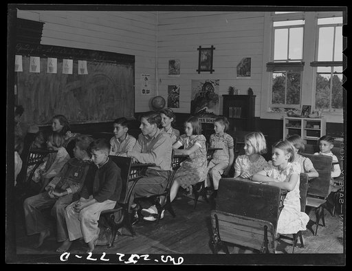 Untitled photo, possibly related to: San Augustine, Texas. Children in a rural school