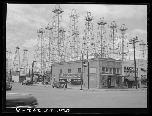 Kilgore, Texas. Oil wells