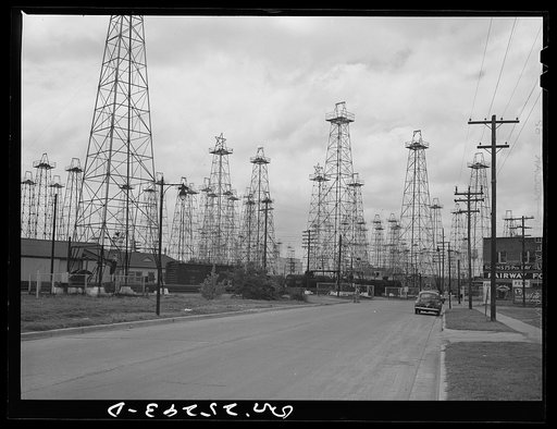 Kilgore, Texas. Oil wells
