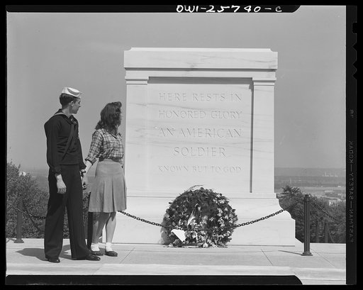 Arlington, Virginia. The Tomb of the Unknown Soldier in Arlington Cemetery