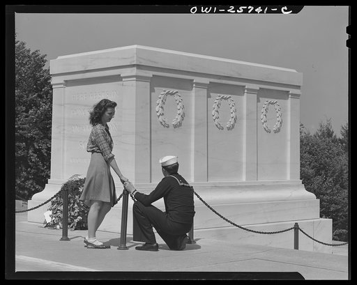 Arlington, Virginia. The Tomb of the Unknown Soldier in Arlington Cemetery