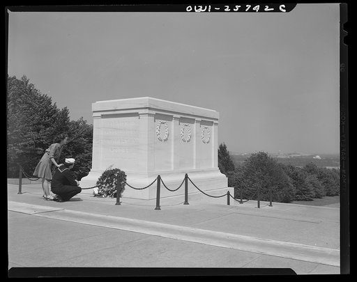 Arlington, Virginia. The Tomb of the Unknown Soldier in Arlington Cemetery
