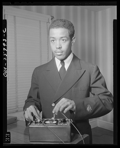 Untitled photo, possibly related to: Washington, D.C. (?) Ensign in the U.S. Maritime Service, Reginald Brandon